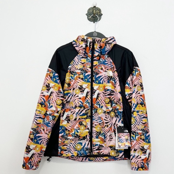 The North Face Hydrenaline 2000 WindWall Print Hooded Wind Jacket Women’s XS NWT - Picture 1 of 12